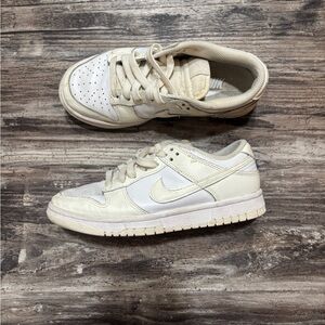 Nike Kids Cream and White Sneakers